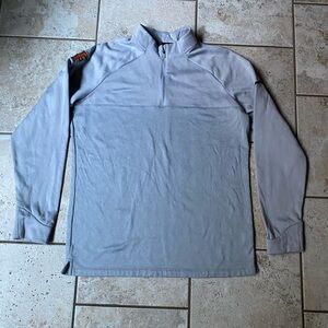 Men’s Nike Golf 1/4 Zip CSU Fullerton Gray Pullover, Medium